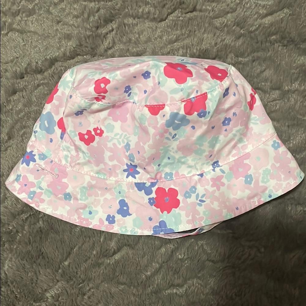 Floral Bucket Hat in Pink and Blue